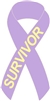 General Cancer Awareness Ribbon Pin - Lavender