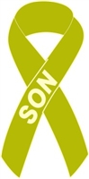 Lymphoma Cancer Awareness Ribbon Pin - Lime Green