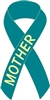 Ovarian Cancer Awareness Ribbon Pin - Teal
