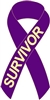 Pancreatic Cancer Awareness Ribbon Pin - Purple