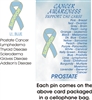 Prostate Cancer Awareness Ribbon Pin - Light Blue