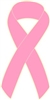 1" Breast Cancer Awareness Ribbon Pins - Pink