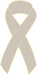 1" Cancer Awareness Ribbon Pins - Grey