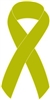 1" Cancer Awareness Ribbon Pins - Lime Green