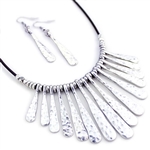 J186 - Zia Burst Necklace - Silver or Patina - Package (3)