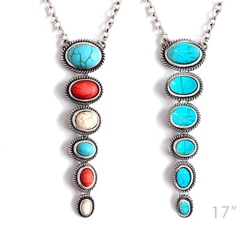 Path of Stones Necklace - Multi - Package (3)