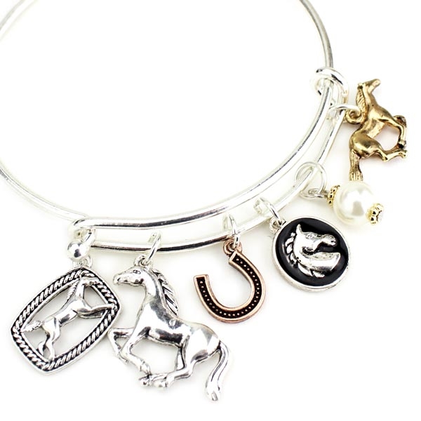 Wire Bangle Bracelet for Charms – Girl Intuitive