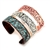 Thin Tooled Cuff Bracelet - Copper, Silver or Patina - Package (3)