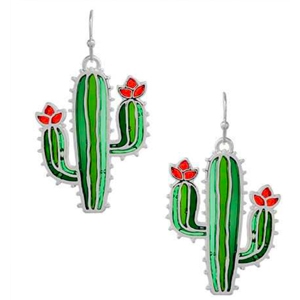 JE396 - Stained Glass Cactus Earrings - Package (3)