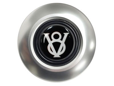 Hot Rod V8 Satin Covert 6-bolt Horn Button