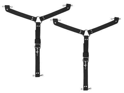 The Black  Y Hood Strap Stainless Steel Kit