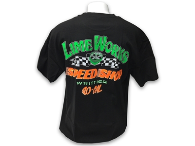 LimeWorks , T-Shirt , Black , Speed Shop Design, Hot Rod , Street Rod , Apparel ,