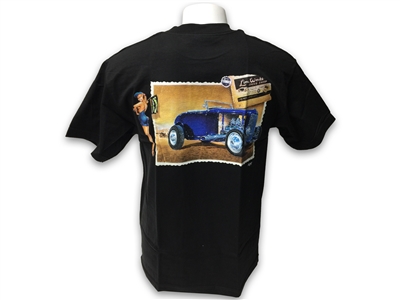 LimeWorks , T-Shirt , Black , Post Card Design , Pin up , Hot Rod , Street Rod , Apparel ,