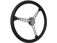 Sprint Steering Wheel Kit, Etched Series Hot Rod V8 - 3 Spoke Holes Design