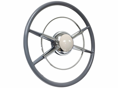 Crestliner Steering Wheel Kit with White Horn Button