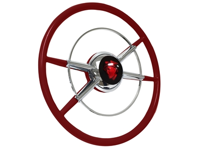 Crestliner Red Steering Wheel Red Mercury Head Kit