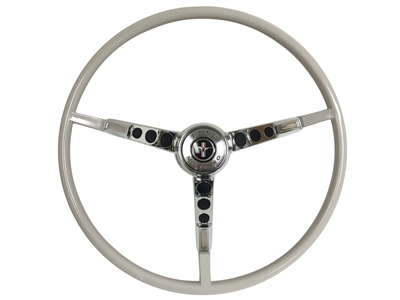 1965 - 1966 Ford Mustang White Steering Wheel Kit