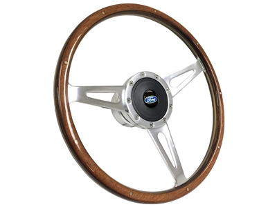 S9 Classic Wood Steering Wheel Ford Kit
