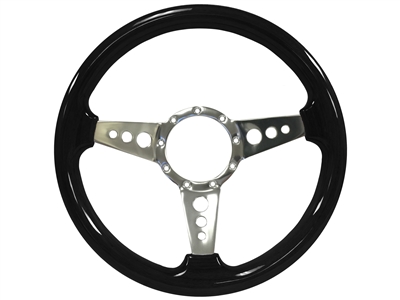 Auto Pro USA , Volante , S9 , Sport , Black , wood , Steering Wheel , GM , MOPAR , FORD , Corvette , Mustang , Charger , Challenger , Camaro , El camino , Impala , bel air , nova , chevy II , oldsmobile , firebird , bronco , vw , volkswagen ,