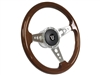 Hot Rod Mahogany Steering Wheel 3 Spoke holes