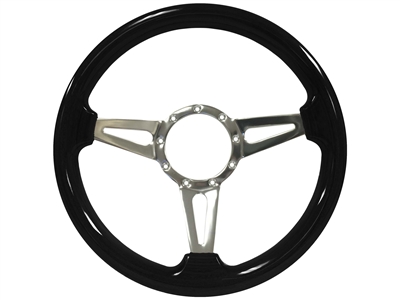 Auto Pro USA , Volante , S9 , Sport , Black , wood , Steering Wheel , GM , MOPAR , FORD , Corvette , Mustang , Charger , Challenger , Camaro , El camino , Impala , bel air , nova , chevy II , oldsmobile , firebird , bronco , vw , volkswagen ,