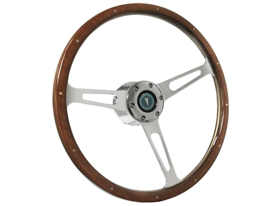 Auto Pro USA , Volante , Pontiac , Steering , Wheel , Auto Pro USA , Wood , reproduction , Kit , 6 bolt , Chrome