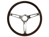 Auto Pro USA , Volante , S6 , classic , wood , slots , Steering Wheel , anodized , GM , MOPAR , FORD , Corvette , Mustang , Charger , Challenger , Camaro , El camino , Impala , bel air , nova , chevy II , oldsmobile , firebird , bronco , vw , super bee