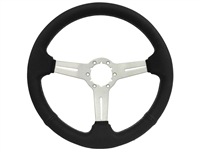 Auto Pro USA , Volante , Brushed , perforated  , slots , black stitch , Steering Wheel ,  GM , MOPAR , FORD , Corvette , Mustang , Charger , Challenger , Camaro , El camino , Impala , bel air , nova , chevy II , oldsmobile , firebird , bronco , vw