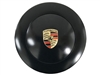 LimeWorks 9-Bolt Black Covert Horn Button with Porsche Emblem