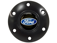 S6 Brushed Horn Button with Ford Blue Oval Emblem