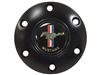 S6 Black Horn Button with Ford Mustang Running Pony Emblem