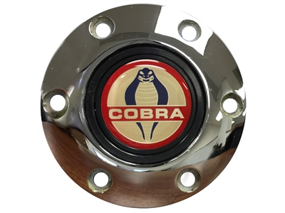 S6 Chrome Horn Button with Ford Cobra Emblem