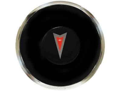 S6 Deluxe Horn Button with Pontiac Red Arrow Emblem