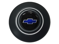 Chevy White Blue Tie Retro Black Horn Cap