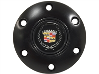 S6 Black Horn Button with Cadillac Emblem