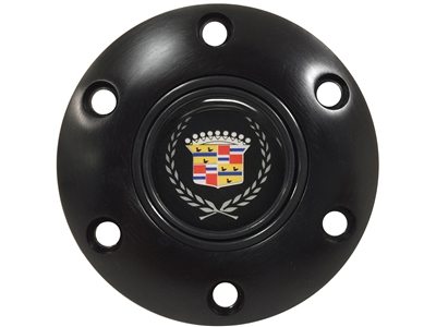 S6 Black Horn Button with Cadillac Emblem