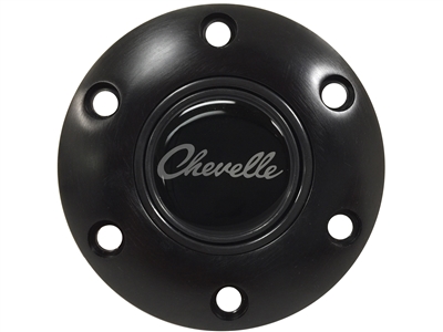 S6 Black Horn Button with Chevelle Emblem
