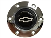 S6 Chrome Horn Button with Silver Chevy Bow Tie Emblem