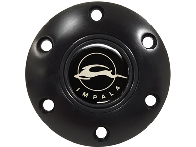 S6 Black Horn Button with Impala Emblem