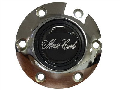 S6 Chrome Horn Button with Monte Carlo Emblem