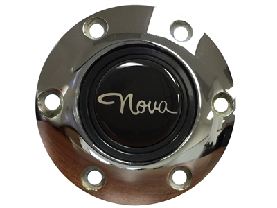 S6 Chrome Horn Button with 1962 - 1964 Nova Emblem