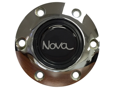 S6 Chrome Horn Button with 1966 - 1972 Nova Emblem