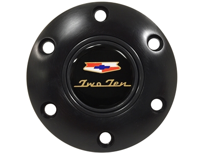 Chevy , Two Ten , 210 , Black , Horn Button , 6 Bolt , GM , Volante , Auto Pro USA , 1955 , 1956 , 1957 , Tri 5 ,