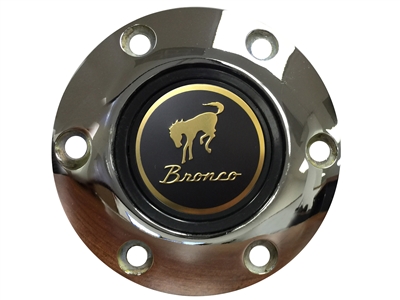 Auto Pro USA , Volante , Ford , Bronco , Deluxe , Chrome , Brushed , Black , Horn Button , 6 Bolt , volante  , 3d , foil , emblem , gold ,