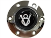 V8 , Hot Rod , Horn Button , S6, Chrome , 6 Bolt , LimeWorks , Hot Rod , Volante ,