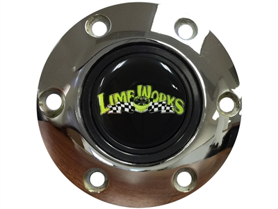 LimeWorks Volante , Hot Rod , Horn Button , S6, Chrome , 6 Bolt , Hot Rod ,
