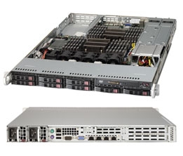 Supermicro 1U Server 1027R-WRFT+ with 700W Redundant Power Supplies 8x 2.5" hot-swappable SAS/SATA barebone system