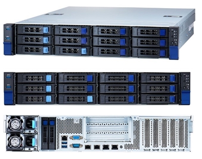 Tyan Transport SX TS65-B8253 B8253T65V10E4HR-2T Barebone Server, 2U, 12x SATA/SAS + 2X SATA, 4X NVMe, 16x DDR4, 2X 10GbLAN, 2X 1GbLAN, 1200W RDT PSU