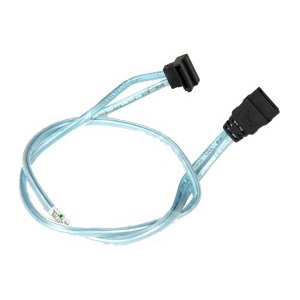 Supermicro CBL-0226L 43cm (16.93in) SATA Round S-RA Cable, PB-Free - S-RA (Straight - Right Angle)