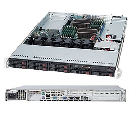 Supermicro 1U SuperChassis CSE-113TQ-600WB 8 Hot-swap 2.5'' SAS/SATA HDD trays WIO Full height Low Profile expansion via Riser Card Digital Switching Full Warranty